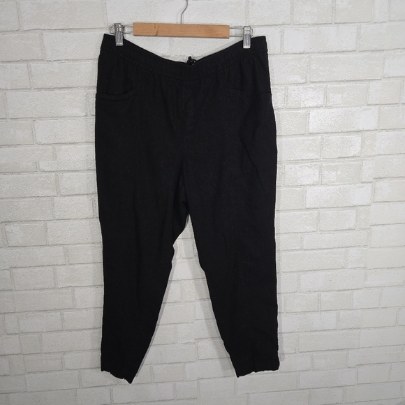 Old Navy black linen pants - Picture 4 of 13